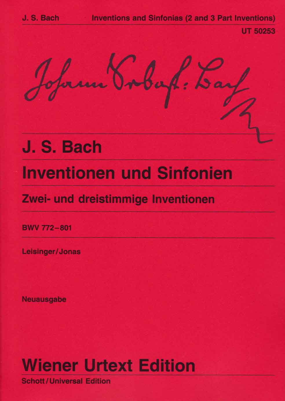 Orgelsolo Notenversand - Bach - Inventionen & Sinfonien